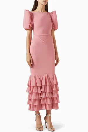 De La Vali Fortaleza Midi Dress in Chiffon
