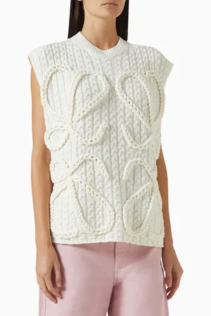 Loewe Anagram Vest Sweater in Mohair