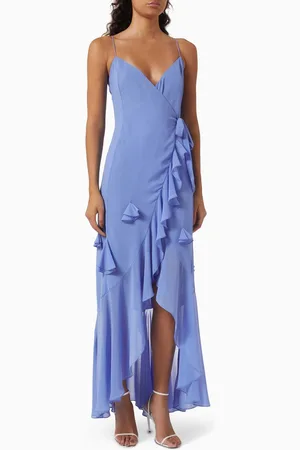 Azulu Terra Ruffle Dress in Chiffon