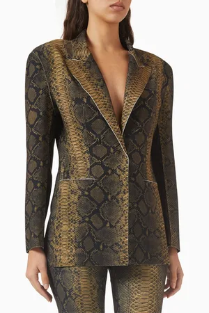 Norma Kamali Classic Single-breasted Jacket in Poly-lycra