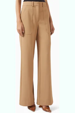 VERONICA BEARD Cole Wide-leg Pants in Stretch Blend