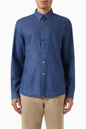 Paul Smith Multicolour Button Shirt in Denim
