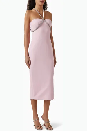 Elle Zeitoune Miriam Chain-strap Midi Dress