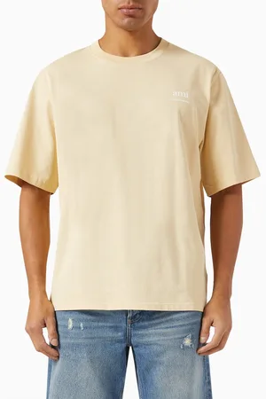 Ami Logo T-shirt in Organic Cotton-jersey