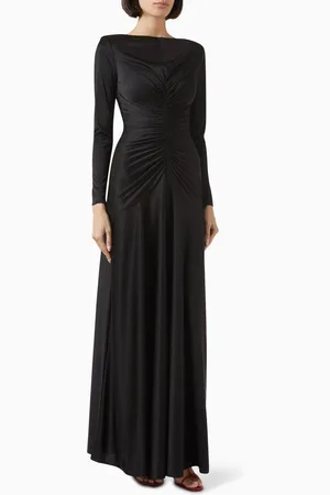 ET OCHS Thea Ruched Gown in Satin