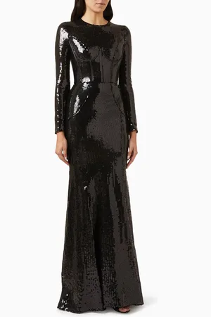 Dolce & Gabbana Corset Sequinned Maxi Dress