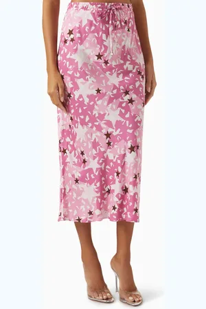 MARELLA Printed Midi Skirt in Viscose