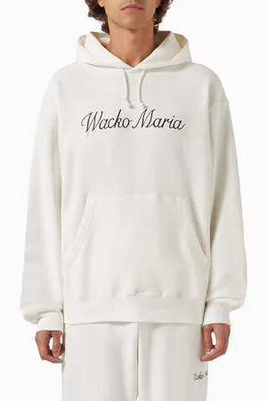 Wacko Maria Pullover Hooded Sweatshirt in Mid-weight Cotton