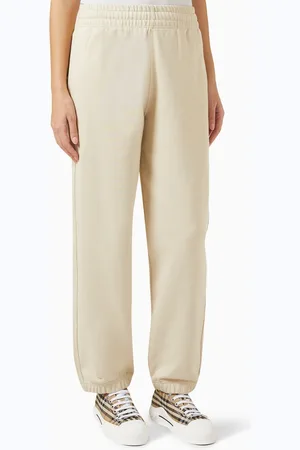 Burberry Check-patch Sweatpants in Organic Cotton