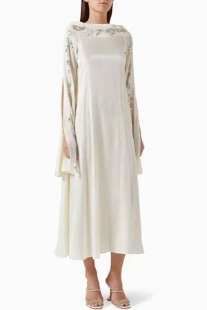 BYK Crystal-embellished Midi Dress in Satin