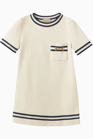 Gucci Horse-bit Dress in Felted Cotton Jersey