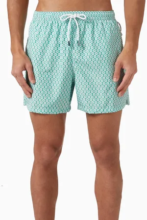 FEDELI Madeira Printed Swim Shorts