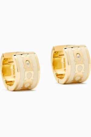 Coach C Signature Huggie Earrings in Metal