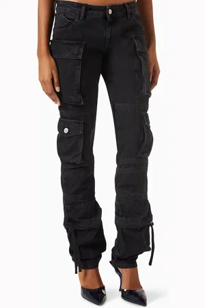 The Attico Essie Cargo Jeans in Denim