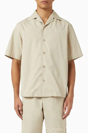 Burberry Knot Logo Relaxed Shirt in Cotton Poplin