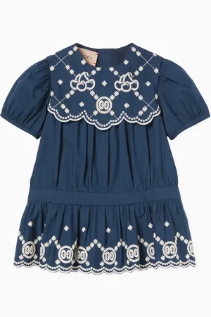 Gucci Embroidered Dress in Cotton