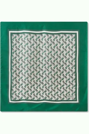 Coach Horse & Carriage-print Square Scarf in Silk