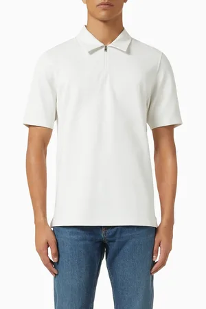 THEORY Ryder Quarter-zip Polo in Relay Jersey