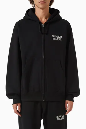 Wacko Maria Full-zip Hooded Sweatshirt in Heavyweight Cotton