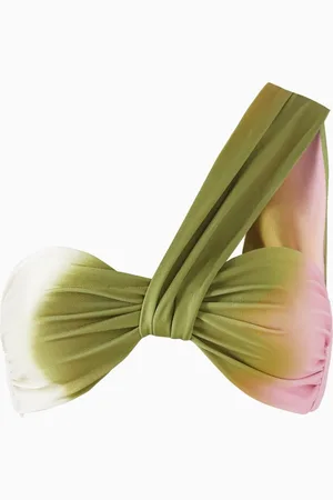 Baobab Maple One-shoulder Bikini Top in Lycra