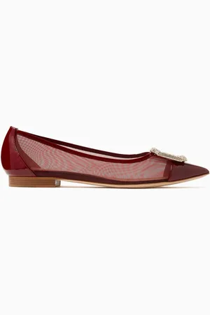 MALONE SOULIERS Lina Ballet Flats in Mesh & Leather