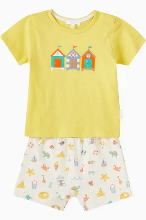 Purebaby Resort Graphic-print T-shirt & Shorts Set