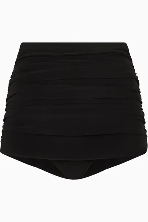 Norma Kamali Bill High Waist Bikini Bottoms in Poly Lycra