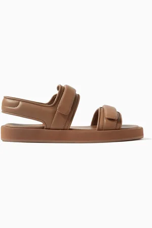 12 STOREEZ Velcro Slingback Sandals in Leather