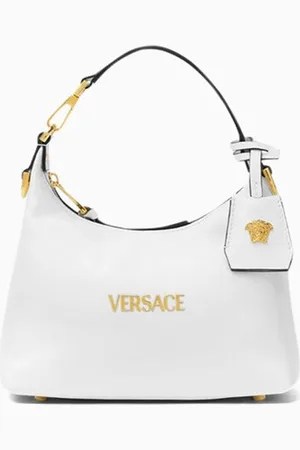 VERSACE Tag Hobo Bag in Nappa Leather