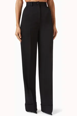 Dolce & Gabbana Flared Pants in Wool Gabardine