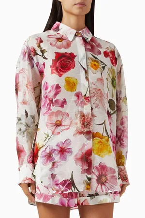 AJE Fleur Shirt in Linen Blend