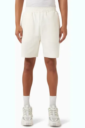 The Giving Movement Embossed-logo Midi Track Shorts in Organic Cotton-blend