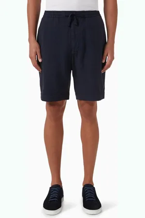 OFFICINE GENERALE Phil Shorts in Lyocell-linen Blend