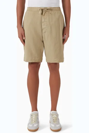 OFFICINE GENERALE Phil Shorts in Lyocell-linen Blend