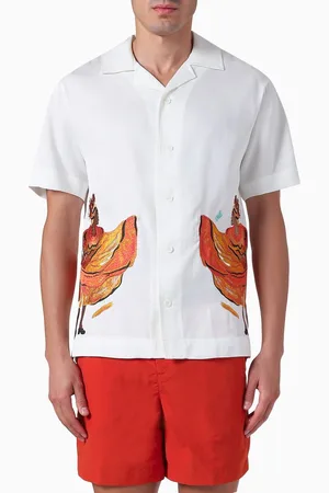 CHE Dancing Ladies Embroidered Shirt in Tercel