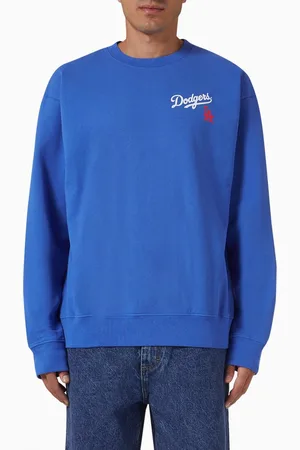 Sporty & Rich Dodgers Serif Crewneck Sweater in Cotton