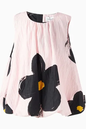 Marc Jacobs Floral-print Top in Cotton Poplin