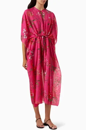 Erdem Tie-up Dress in Cotton Voile
