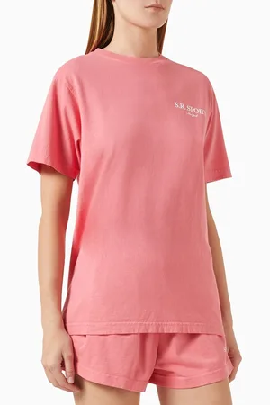Sporty & Rich Wimbledon T-Shirt in Cotton