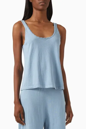 Eberjey Fine Gauge Sweater Tank in Cotton Blend
