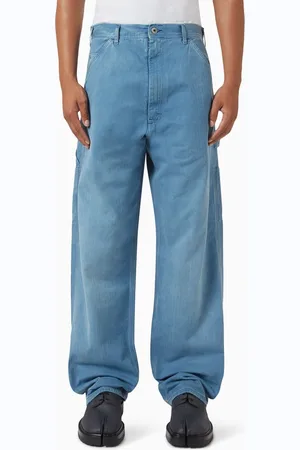 Maison Margiela Herringbone Jeans in Cotton-denim