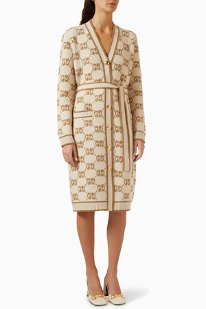 Gucci GG Jacquard Cardigan in Wool Bouclé