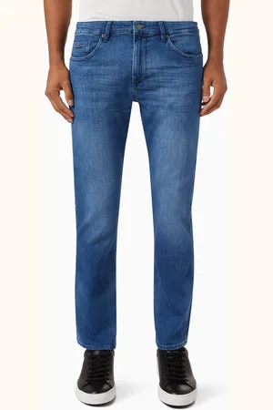 HUGO BOSS Delaware Slim-fit Jeans in Italian Cashmere-touch Denim