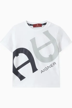 Aigner Logo Graphic T-Shirt in Cotton