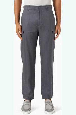 ONIA Cargo Jogger Pants in Stretch Linen
