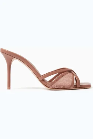 MALONE SOULIERS Penn 85 Mule Sandals in Lace & Nappa