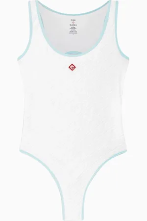 Casablanca Jacquard Monogram One-piece Swimsuit