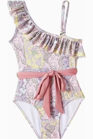 Olga Valentine Floral Print One Piece Swimsuit