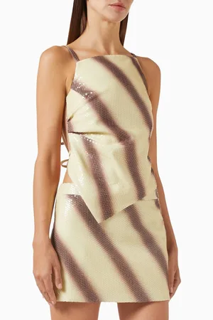 NAFSIKA SKOURTI Ibiza Sequin-embellished Top