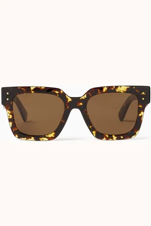 Lanvin Lunettes Maxi Rectangle Sunglasses in Acetate